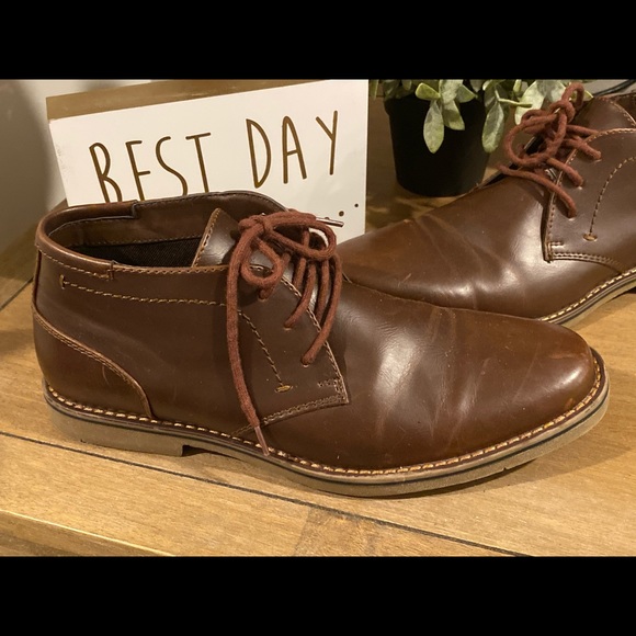 Men’s Brown Ankle Shoes 9 - Picture 2 of 3